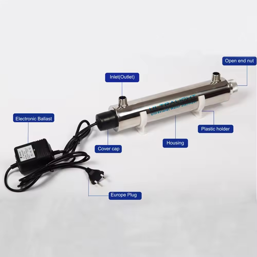 6/12/24w uv lamp complete set 4gpm uv sterilizer for water filters 6/12/24w uv lamp complete set 4gpm uv sterilizer for water filters